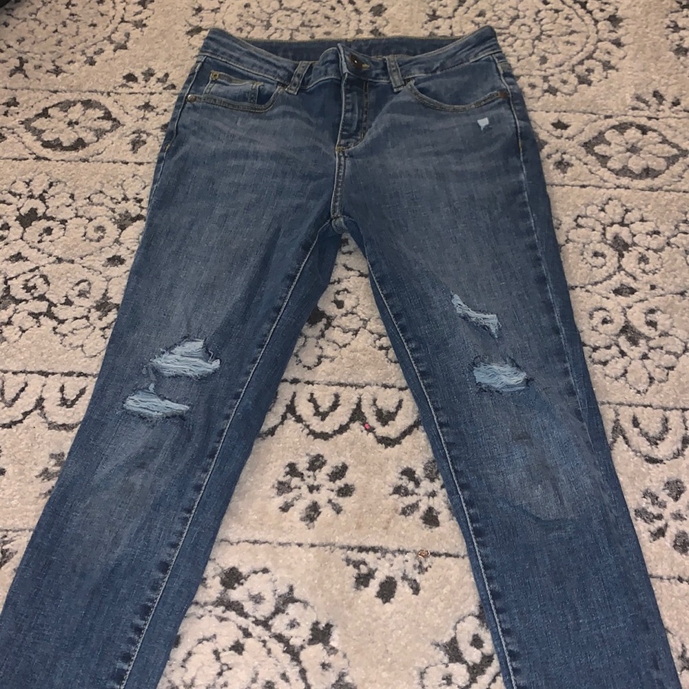 girls ripped bluejeans size 12